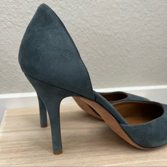 Vince Blue Jay Celeste D'Orsay Suede Pump Heels 9.5 - Picture 3 of 9